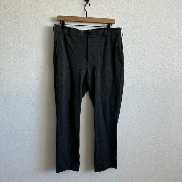 Icebreaker Men's Tabi Tech Merino Wool Blend Pants Jet Heather Grey Medium - Picture 2 of 12